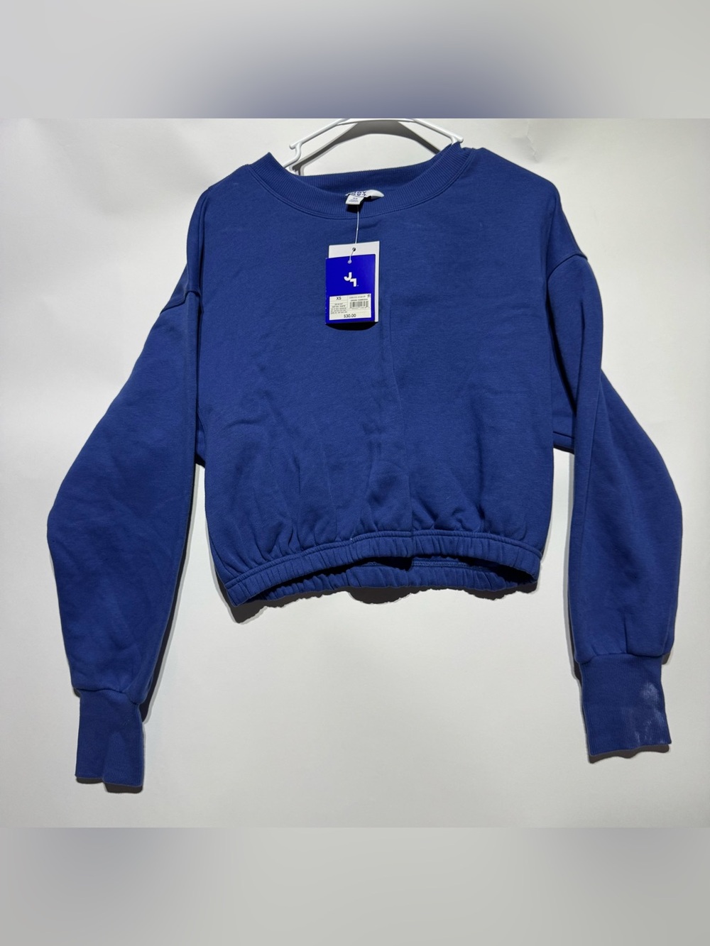 Joy Lab NWT cropped Cobalt Blue Crewneck